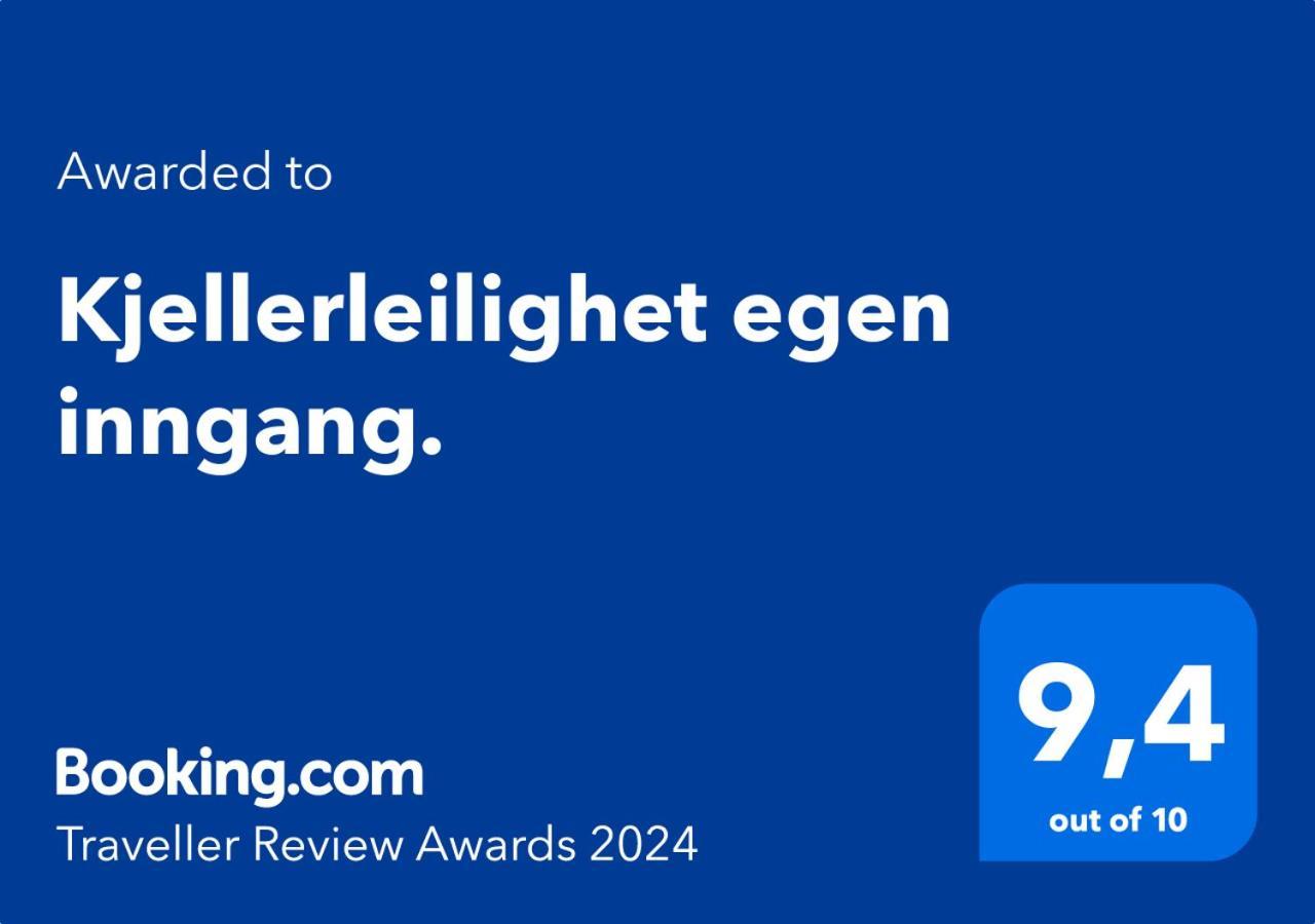 Kjellerleilighet Egen Inngang. Stange エクステリア 写真
